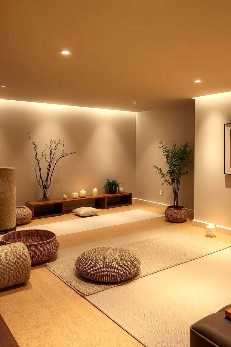 Meditation and Relaxation Room - 24 basement decorating ideas