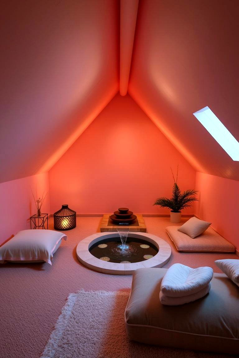 Meditation and Spa Room - 24 attic room ideas
