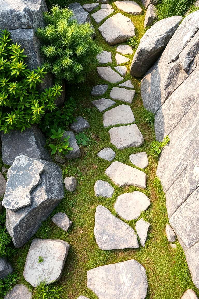 Meditative Path Rock Garden - 24 Rock Garden Ideas
