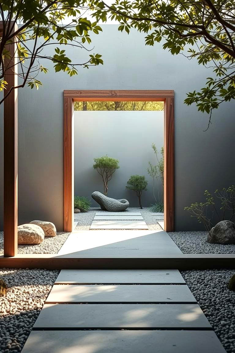 Meditative Zen Garden Portal - 24 garden gate ideas
