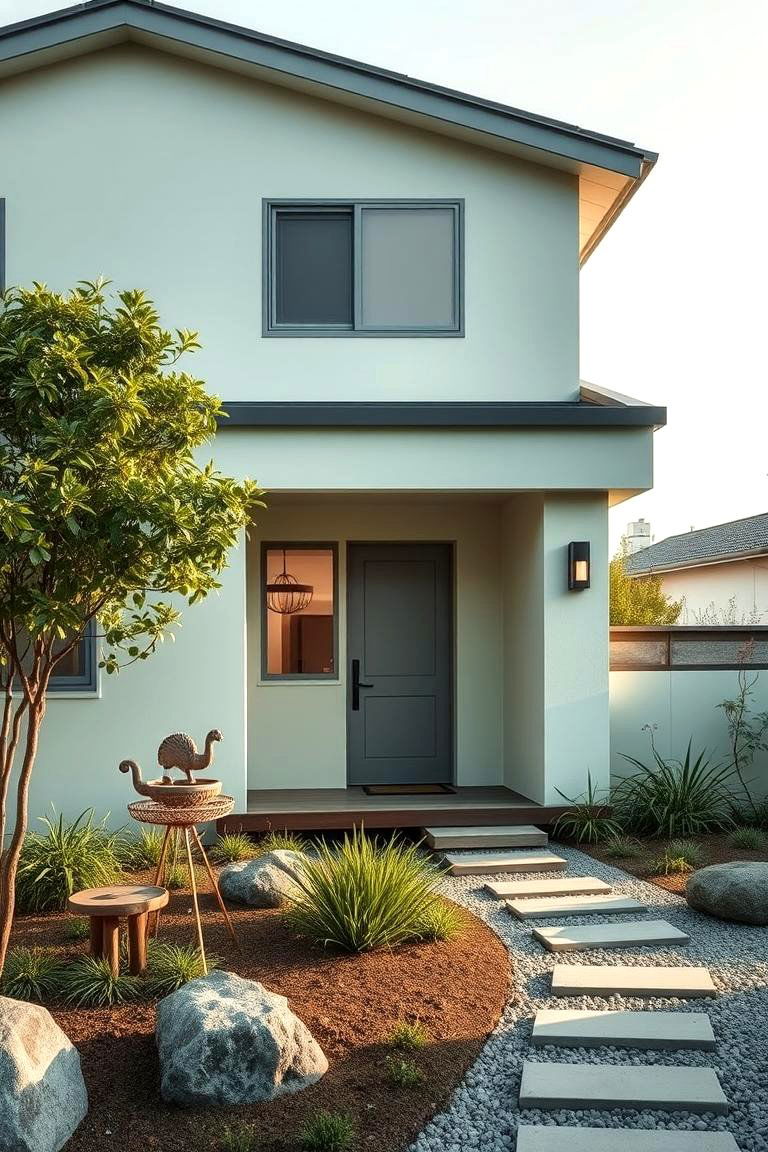 Meditative Zen Look - 24 Light Green House Exterior Ideas
