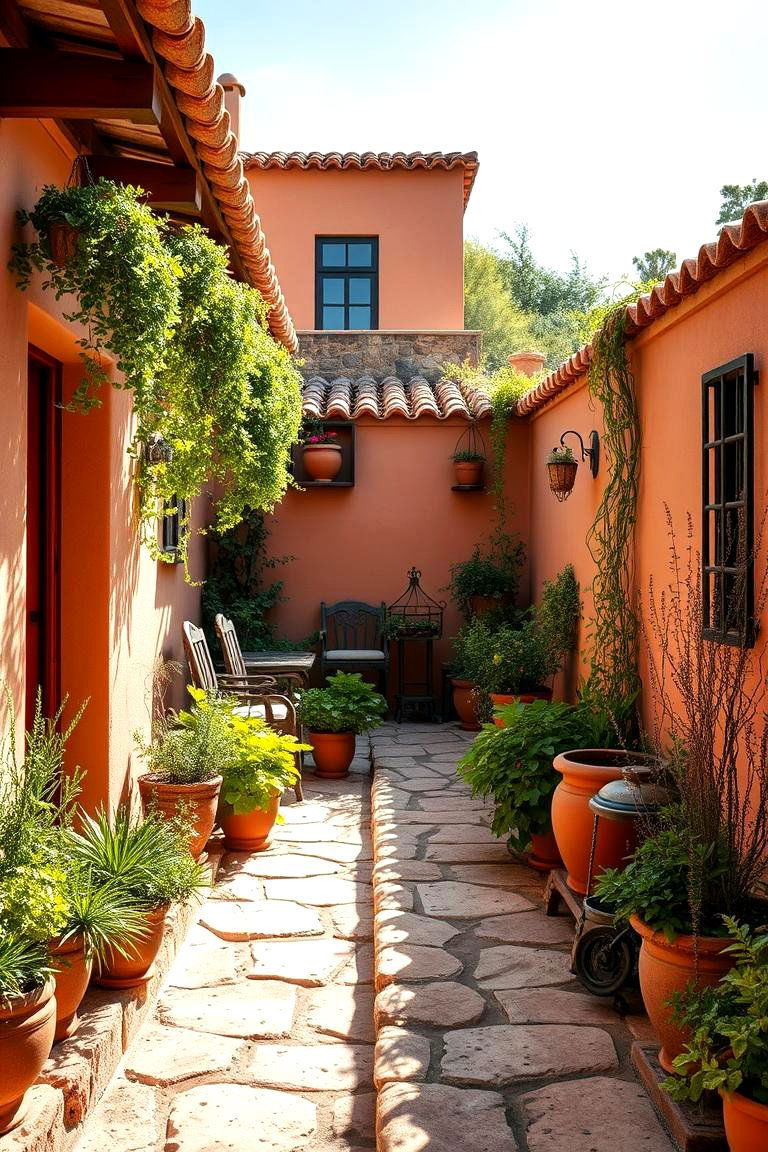 Mediterranean Charm Terrace - 24 Terraced Garden Ideas