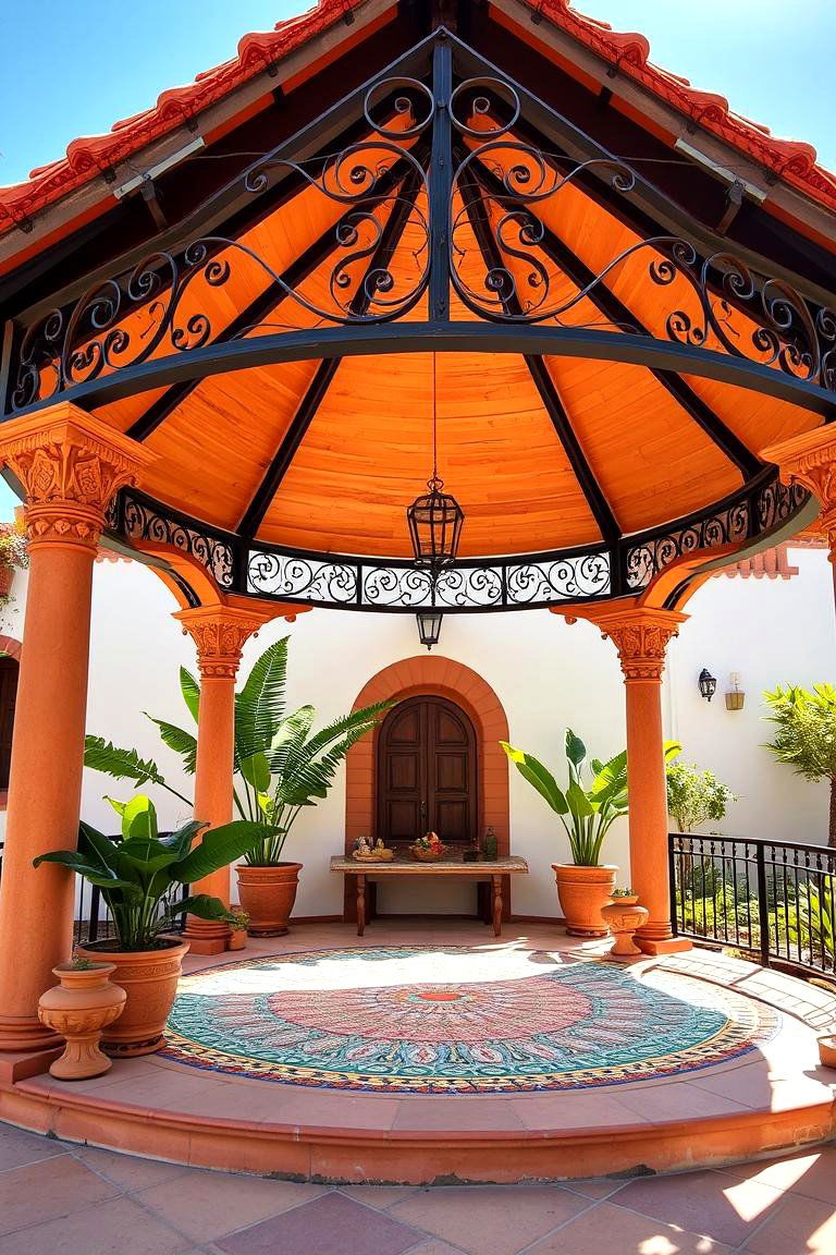 Mediterranean Flair Patio - 24 patio with a gazebo ideas