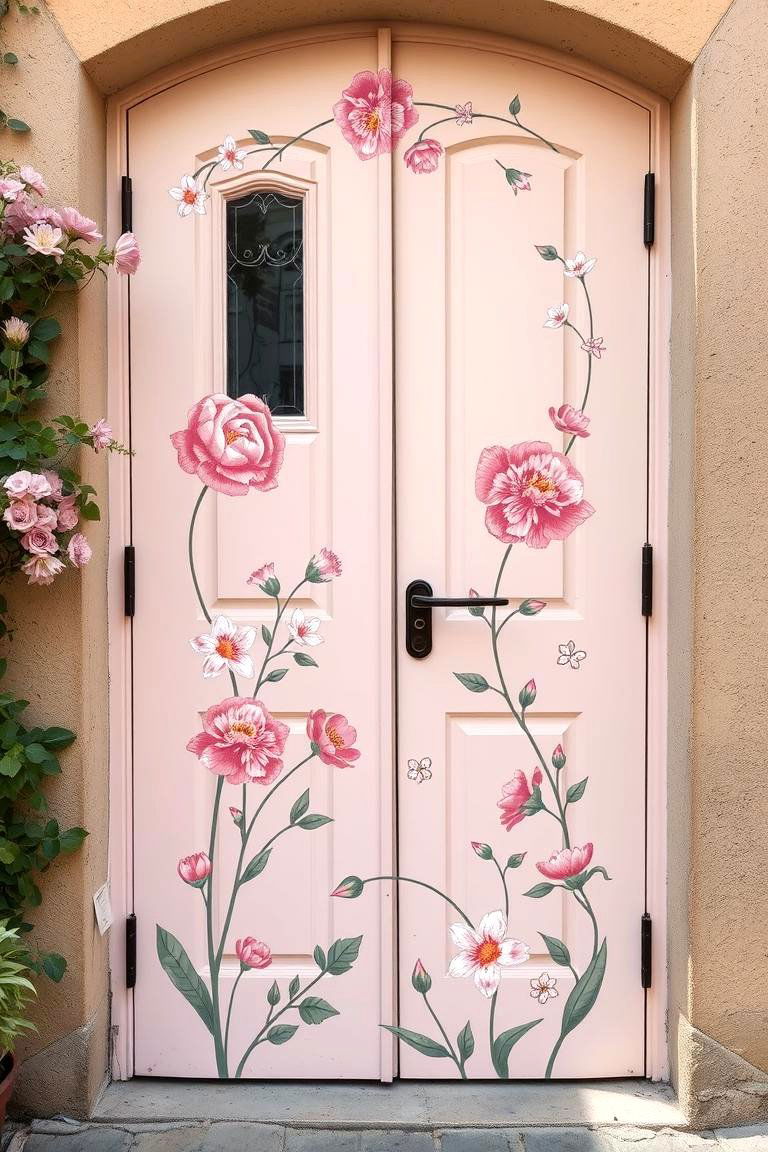 Mediterranean Floral Motifs - 24 Mediterranean Front Door Ideas