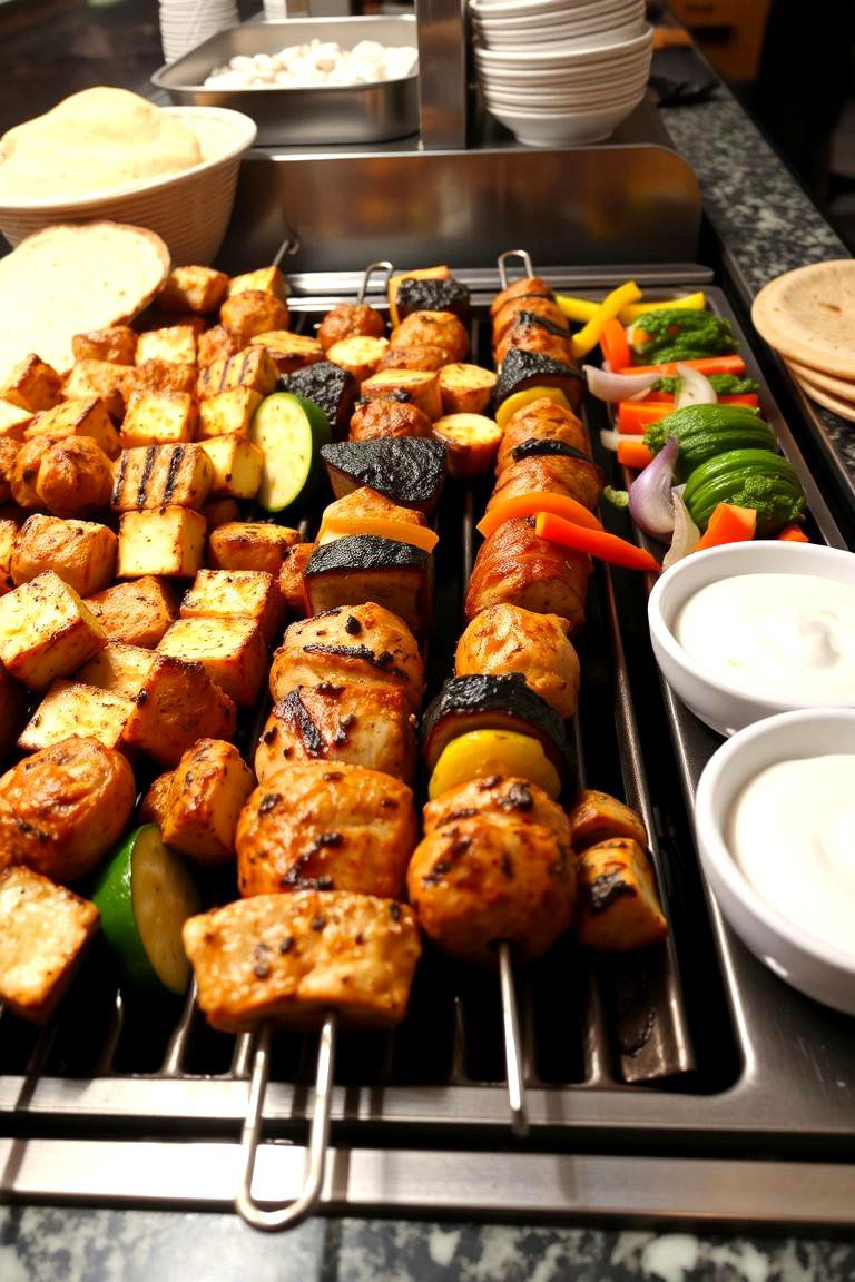 Mediterranean Grill Station - 24 Wedding Buffet Ideas