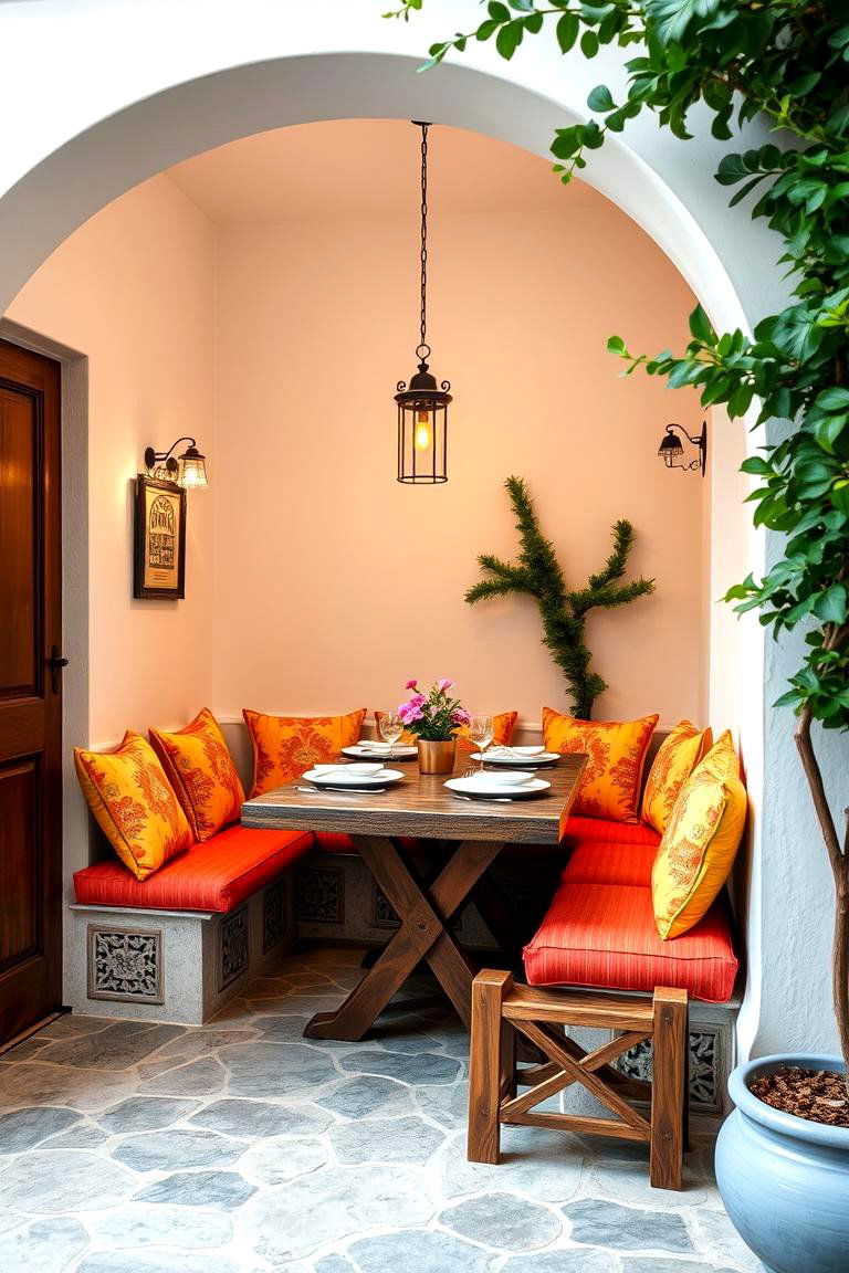 Mediterranean Inspired Dining Nooks - 24 Mediterranean Kitchen Ideas