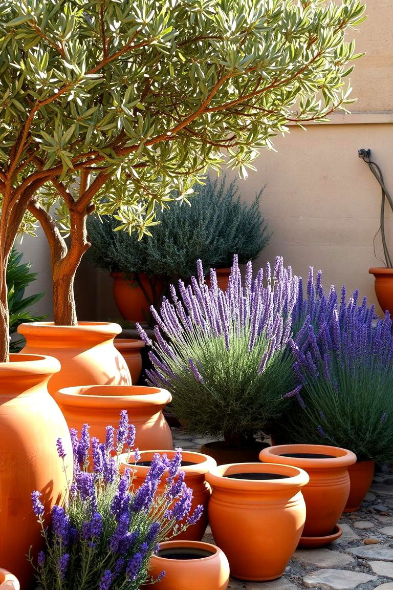 Mediterranean Inspired Garden - 24 Small Walled Garden Ideas