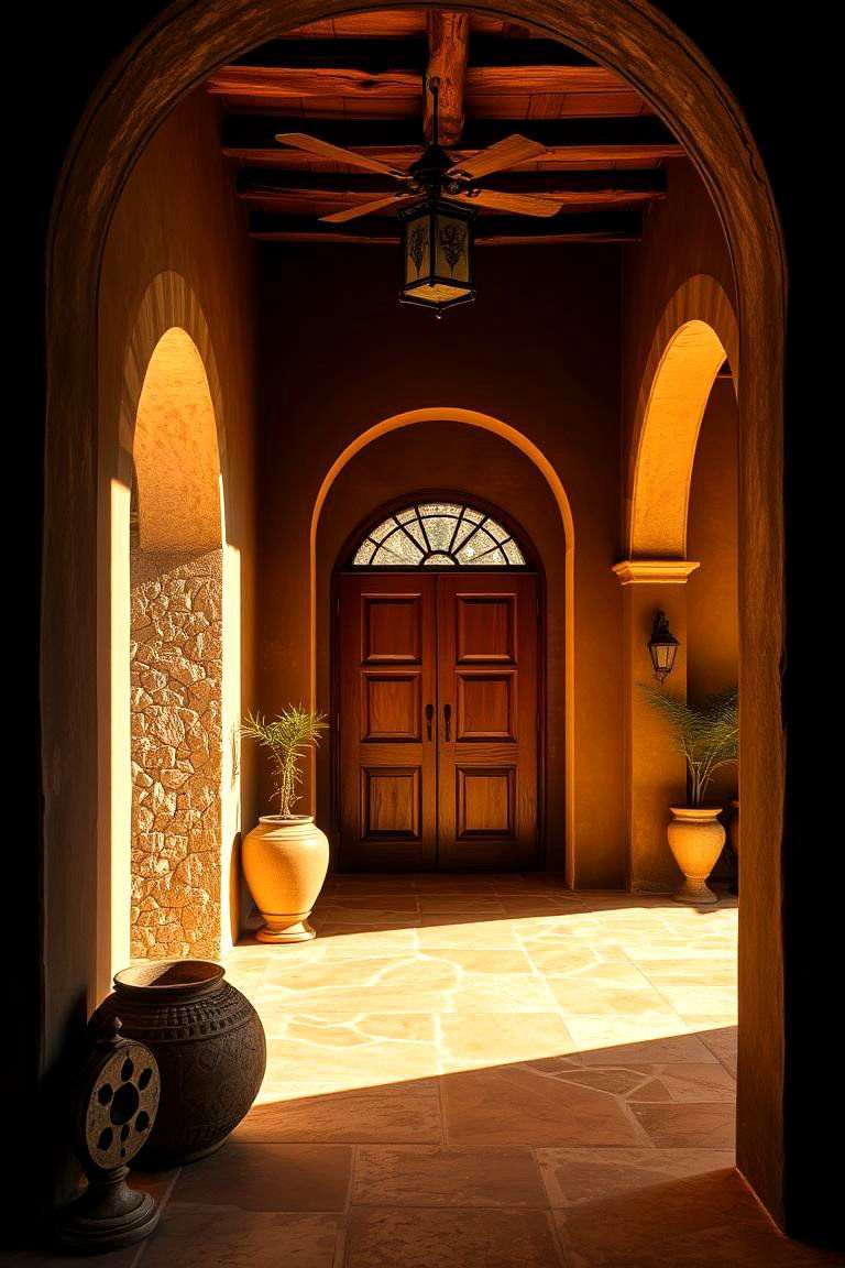 Mediterranean Inspired Olive Green Villa - 24 Dark Olive Green House Designs