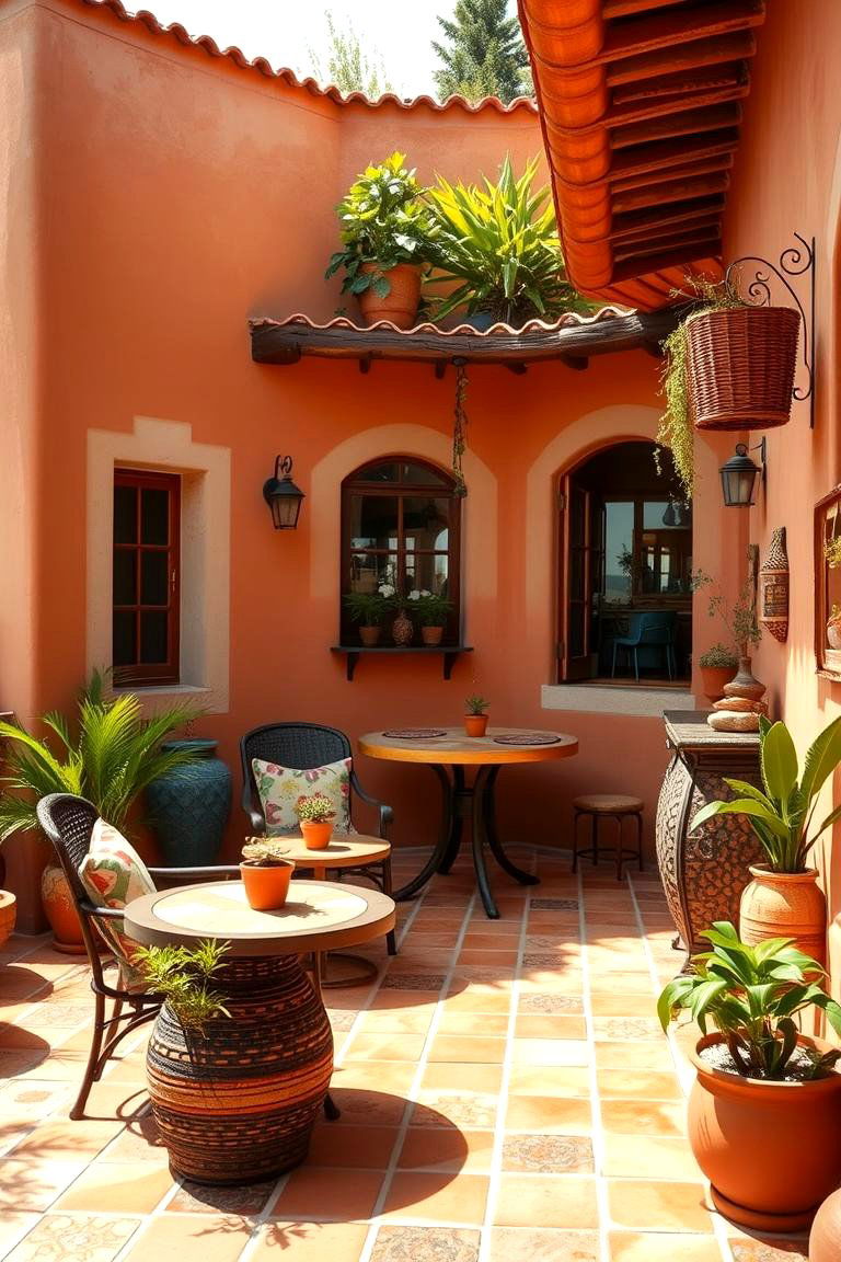 Mediterranean Inspired Outdoor Space - 24 Outdoor Living Room Ideas