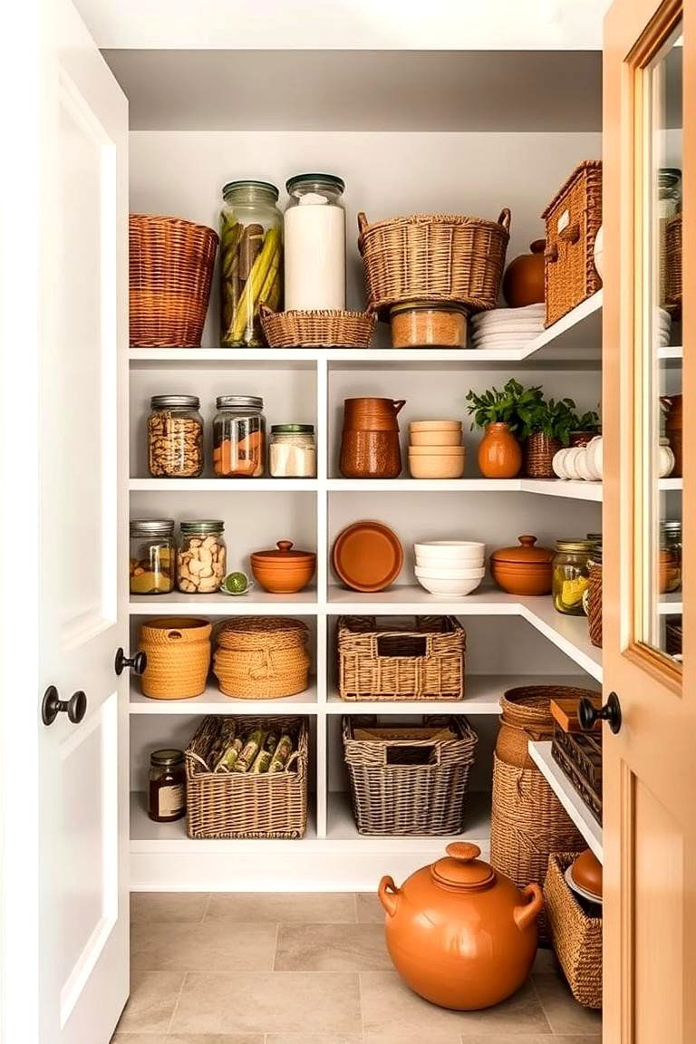 Mediterranean Inspired Pantry - 24 Spanish Style Kitchen Ideas