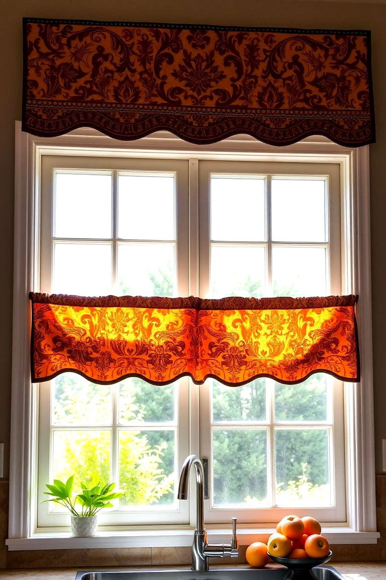 Mediterranean Inspired Valance - 24 Kitchen Valance Ideas