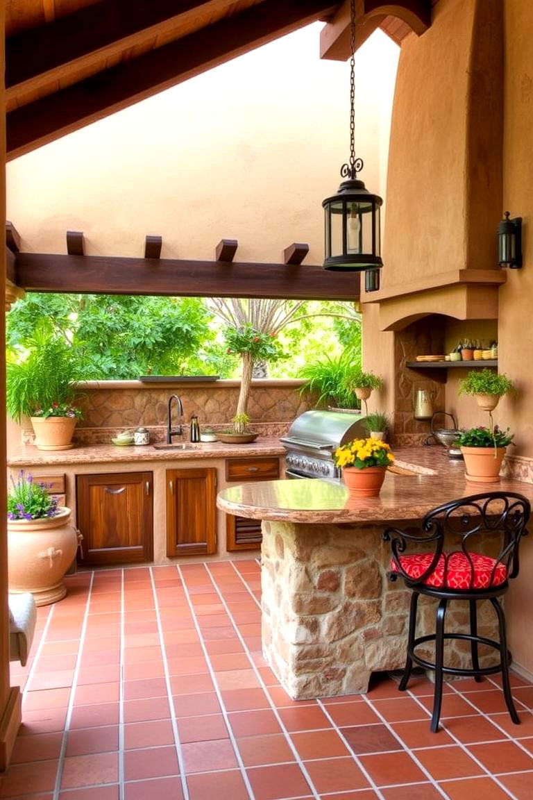 Mediterranean Lanai Kitchen - 24 Lanai Kitchen Ideas