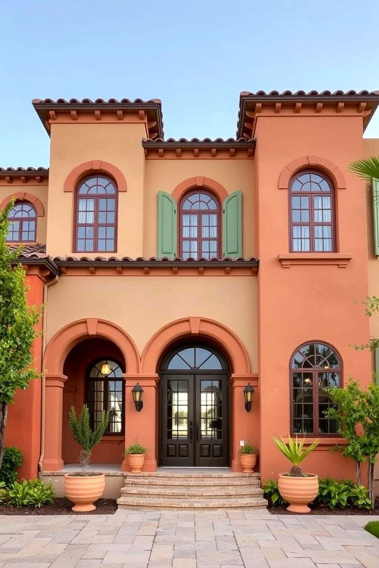 Mediterranean Sage Villa - 24 Sage Green House Exterior Ideas