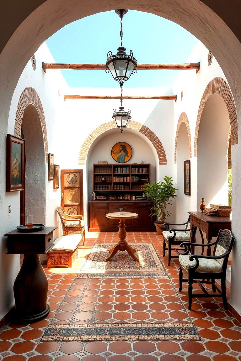 Mediterranean Style Cigar Room - 24 Cigar Room Ideas