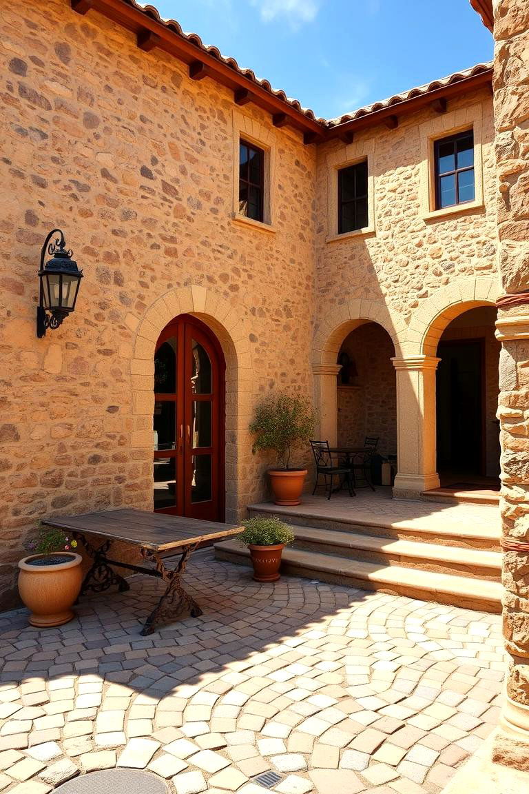 Mediterranean Vibe - 24 cobblestone patio ideas