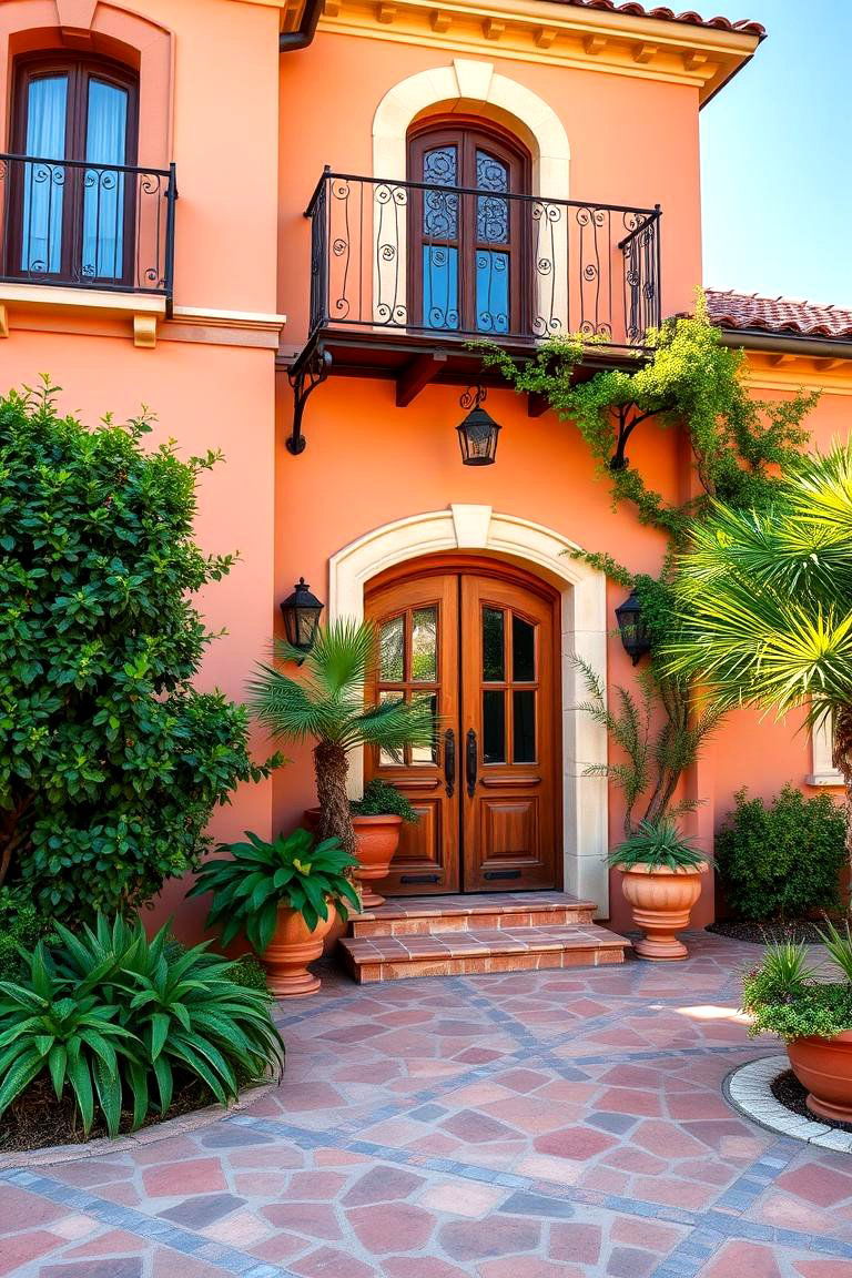 Mediterranean Villa Influence - 24 Aesthetic House Exterior Ideas