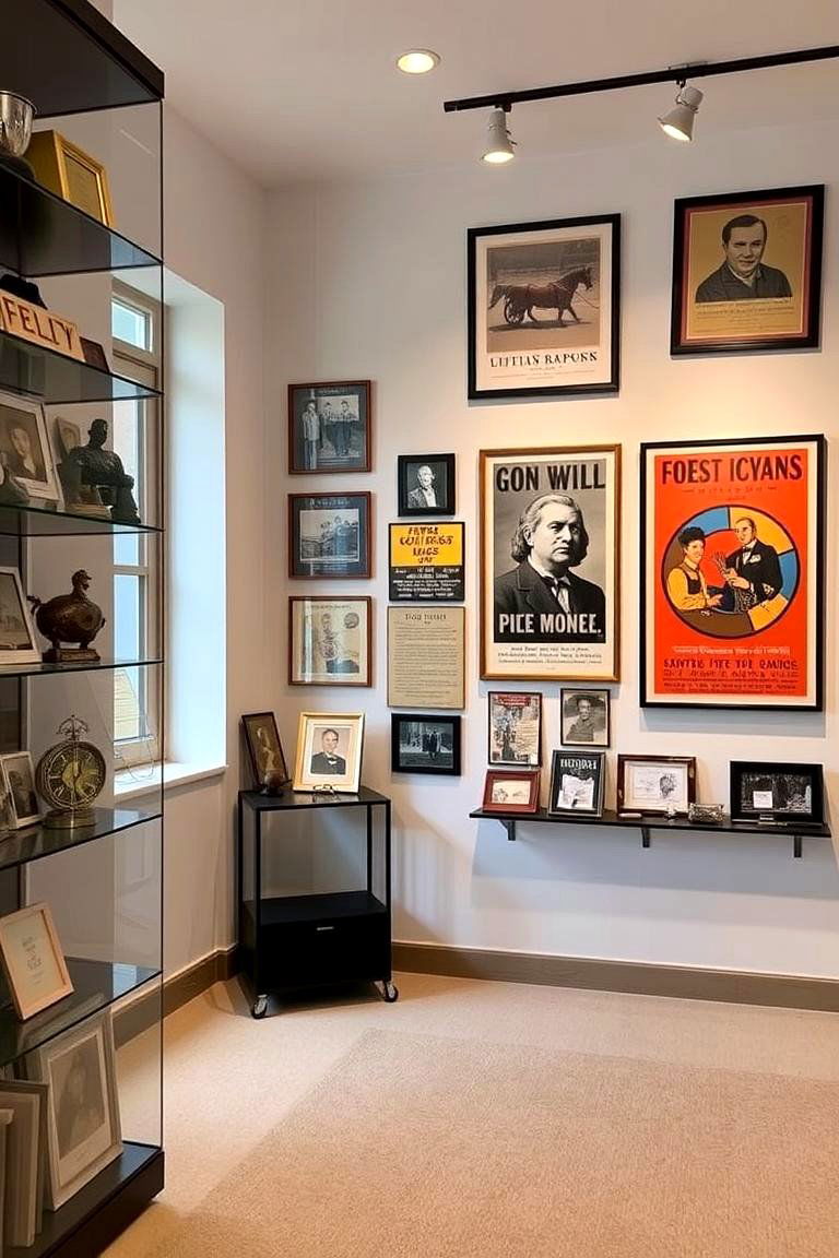 Memorabilia Tribute Room - 24 Man Cave Living Room Ideas