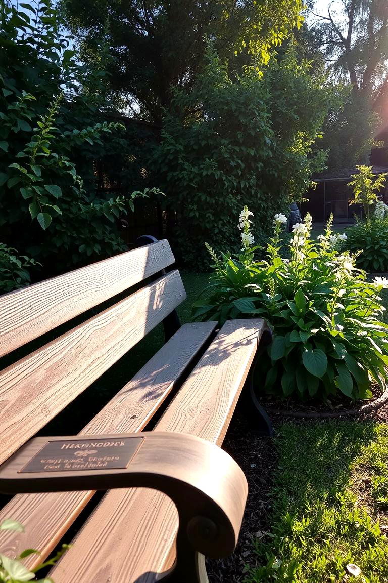 Memorial Bench or Seating Area - 24 Memorial Garden Ideas