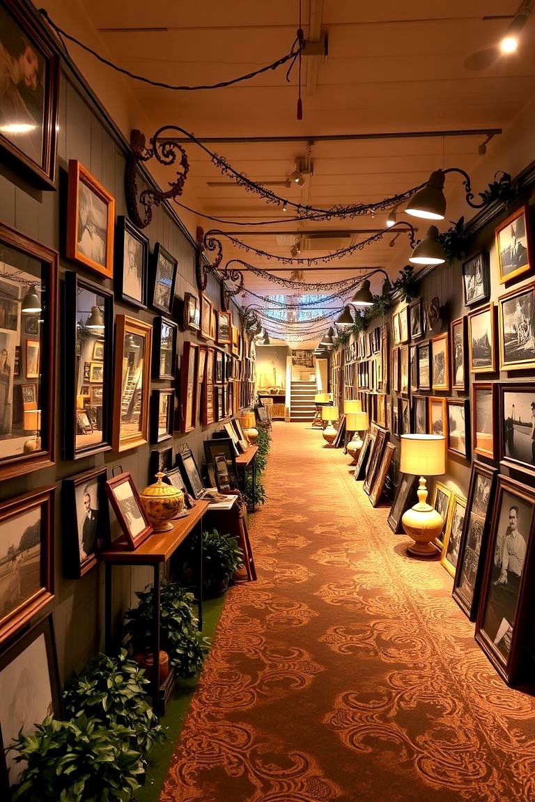 Memory Lane Display - 24 Birthday Decoration Ideas
