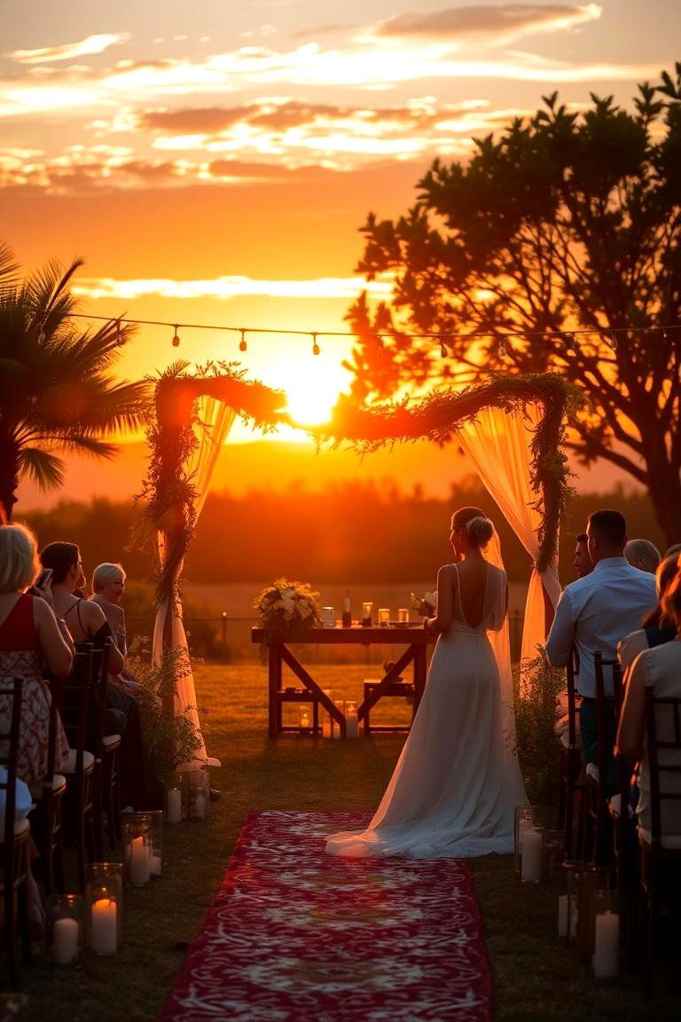 Mesmerizing Mexican Sunset Wedding Ceremony - 24 Mexican Wedding Ideas