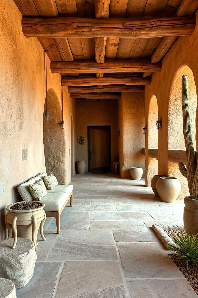 Mesquite Wood and Stone Haven - 24 Desert Themed Room Ideas