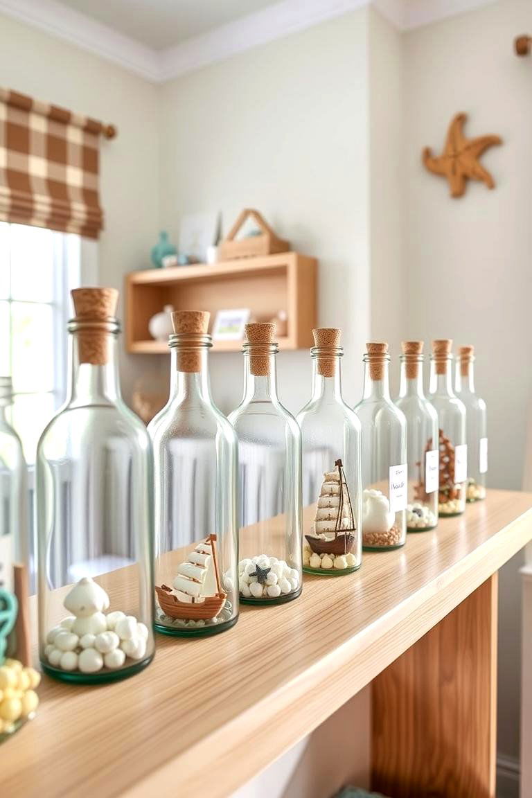 Message in a Bottle Display Wonder - 24 Ocean-themed Nursery Ideas
