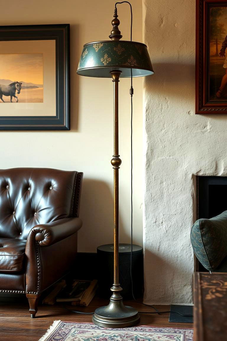 Metal Accents with Patina - 24 Western Living Room Ideas