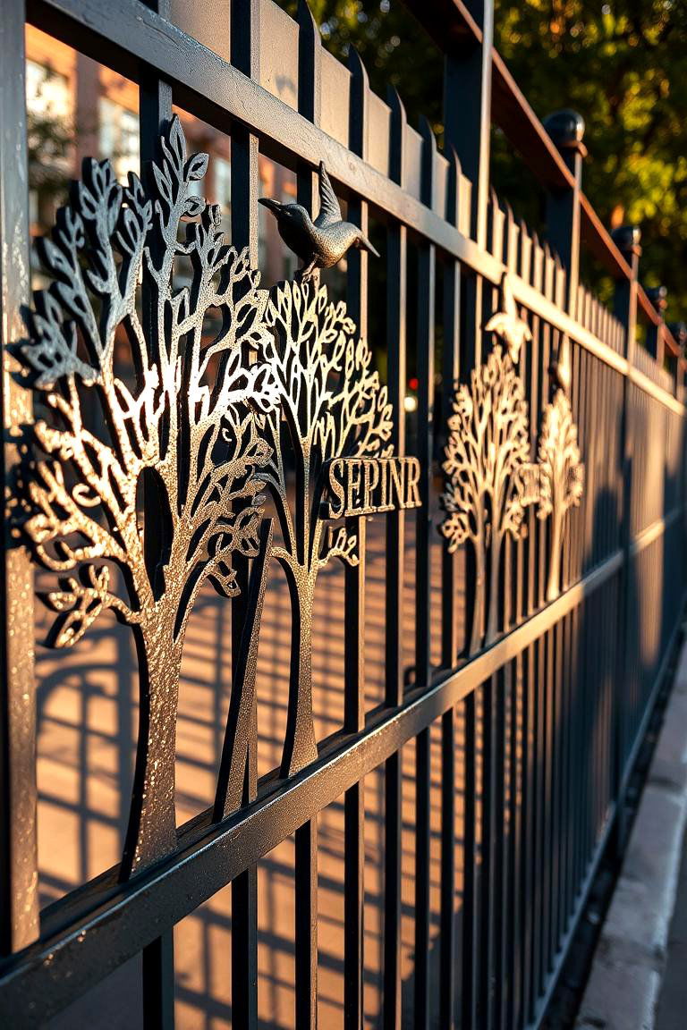 Metal Cutout Art - 24 Fence Art Ideas