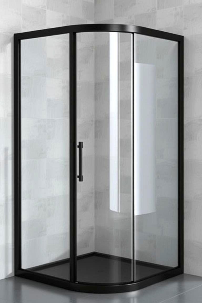 Metal Framed Shower Enclosure - 24 Industrial Bathroom Ideas