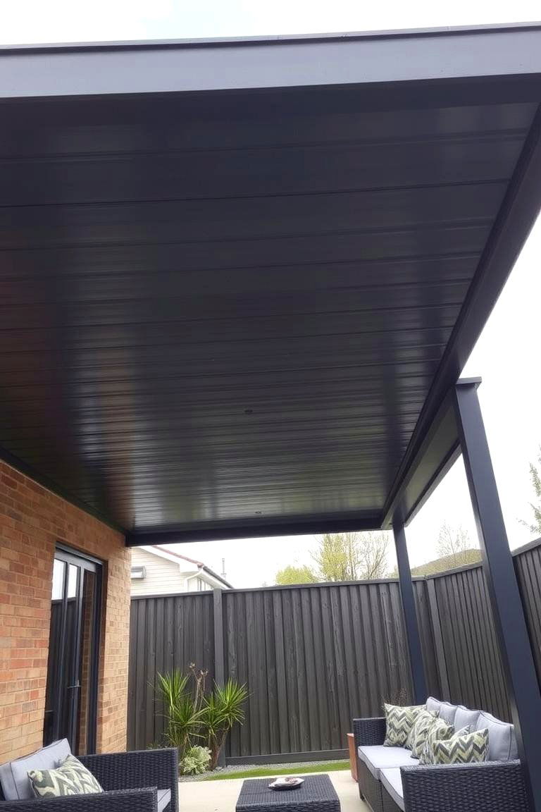 Metal Panel Roofing - 24 Pergola Roof Ideas