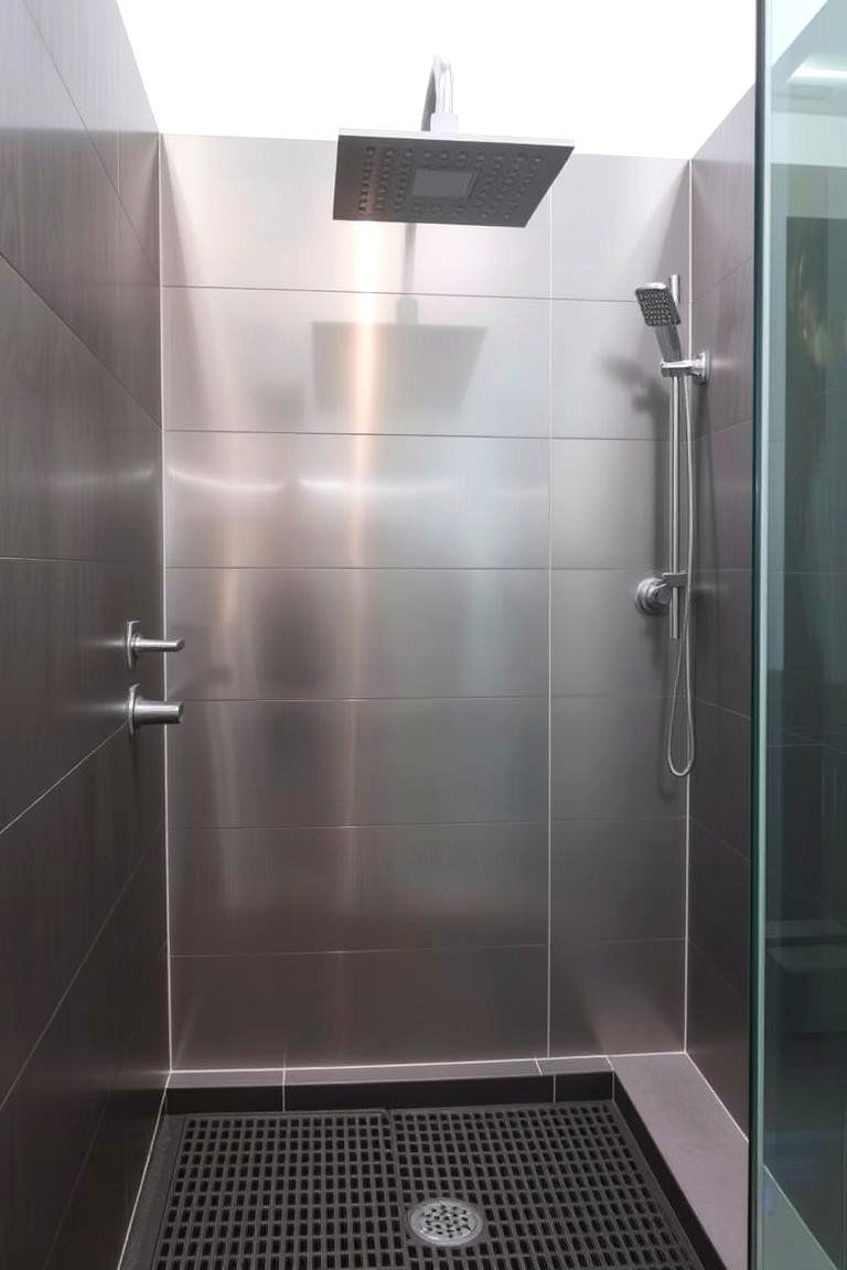 Metal Panels - 24 Shower Surround Ideas