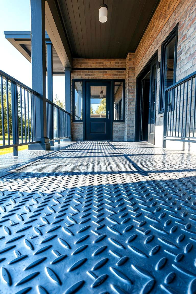 Metal Plate Flooring - 24 Porch Flooring Options