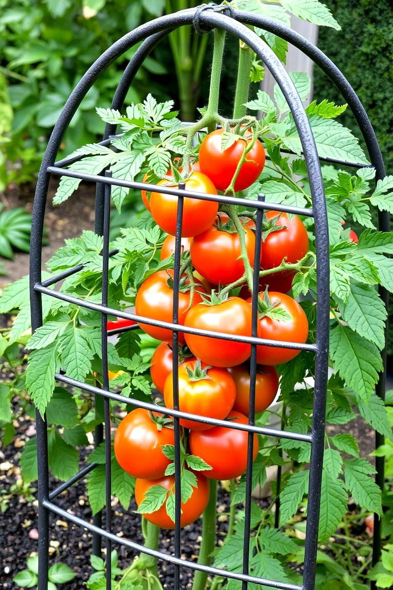 Metal Rebar Trellis - 24 Tomato Trellis Ideas