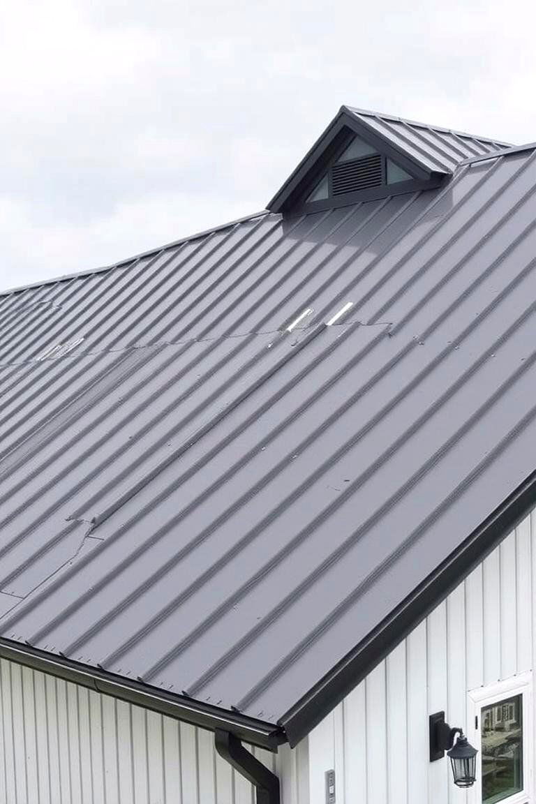 Metal Roof for Durability - 24 Modern Farmhouse Exterior