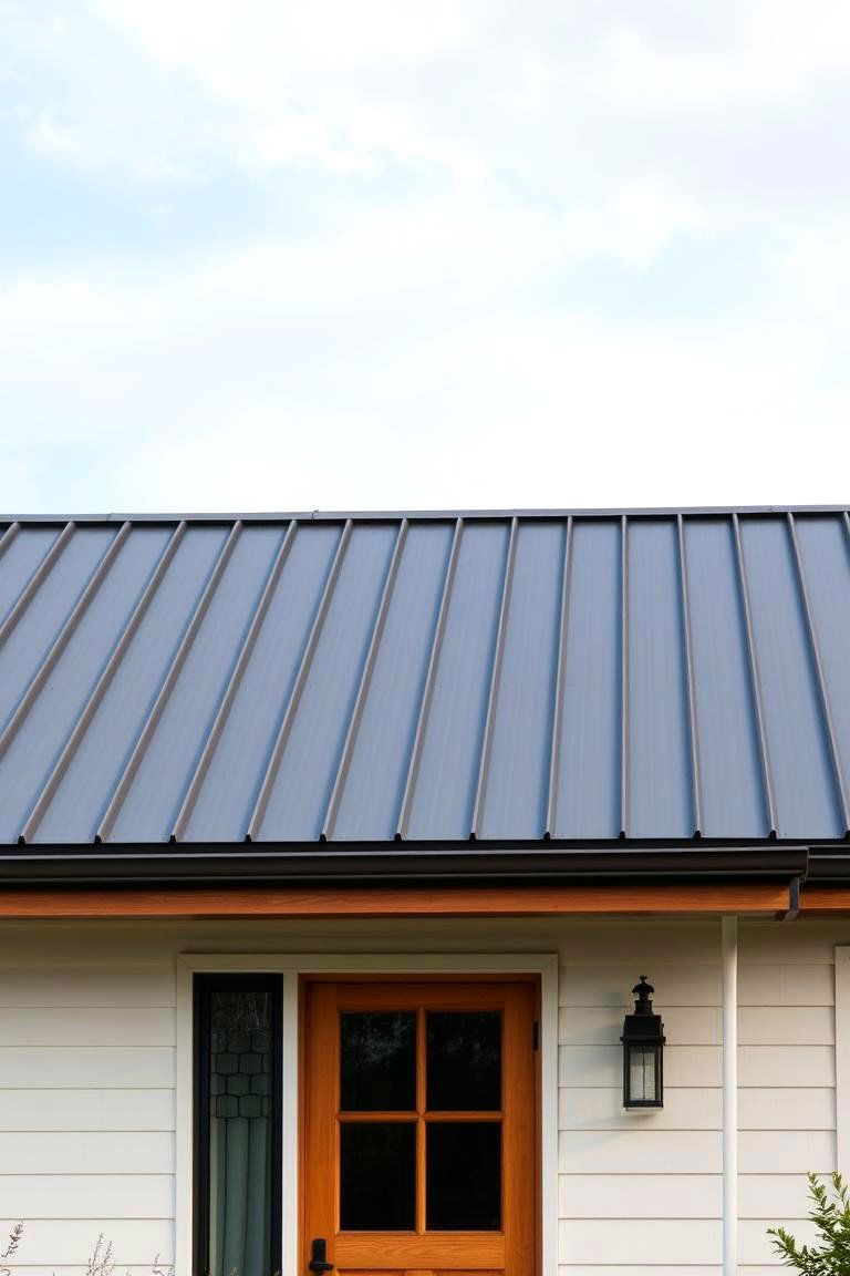 Metal Roof with Standing Seams - 24 modern cottage house exterior ideas