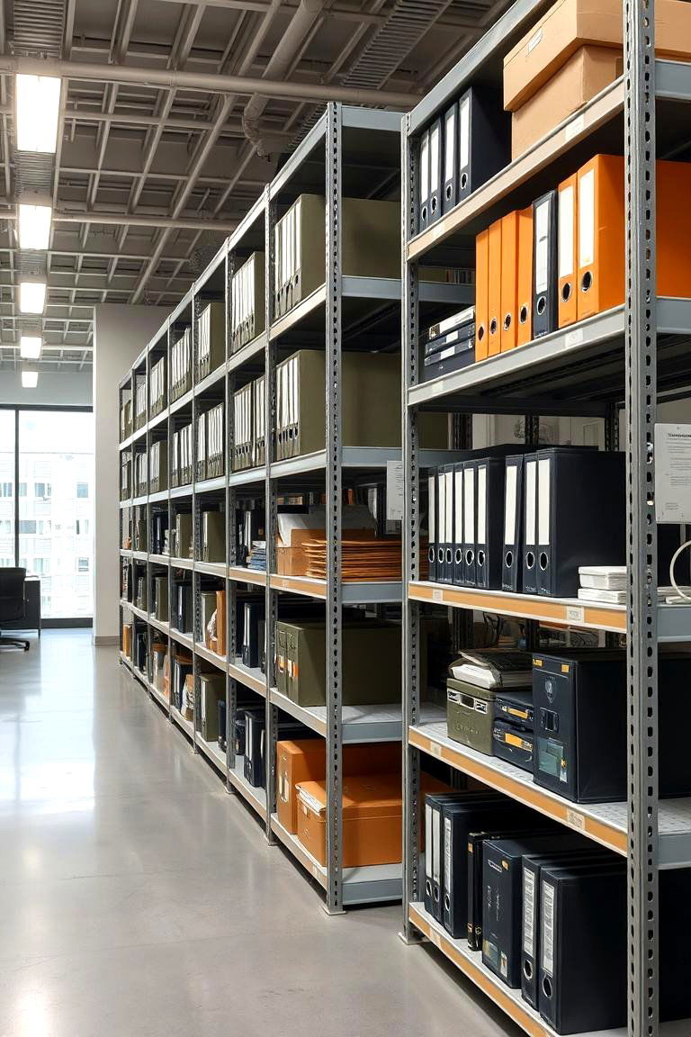 Metal Shelving Units - 24 Office Shelving Ideas