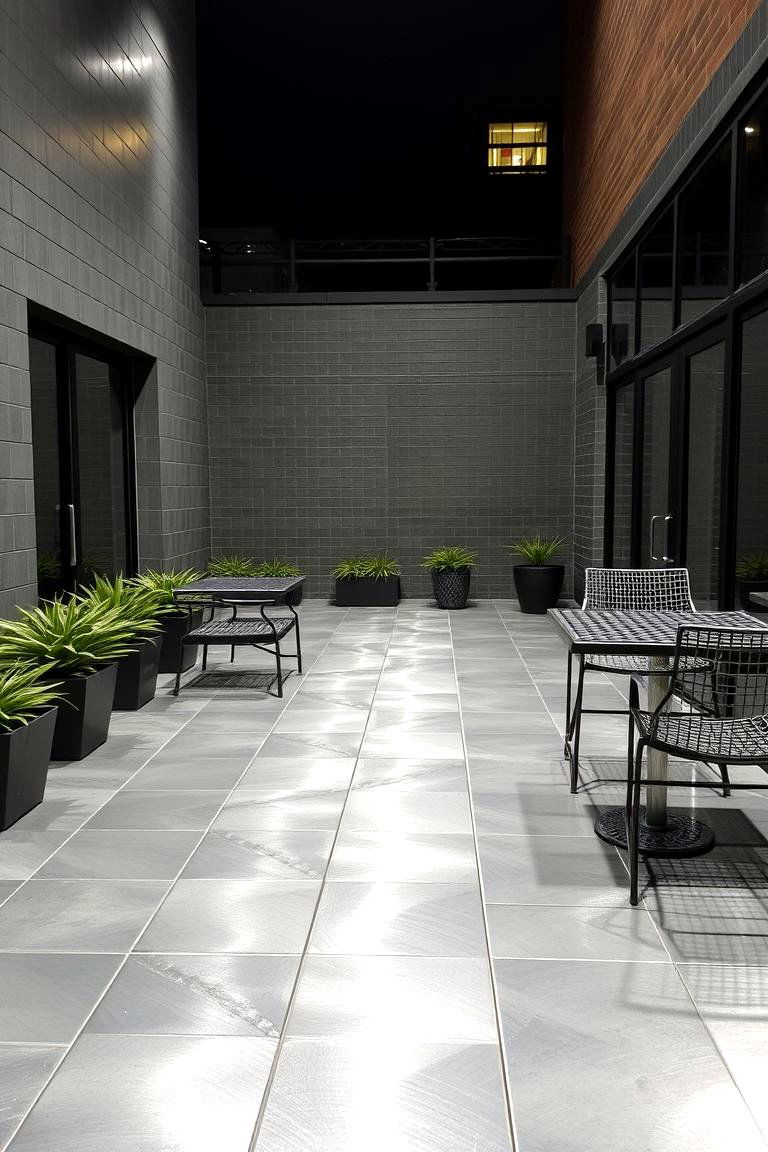 Metal Tiles for an Industrial Edge - 24 patio tile ideas