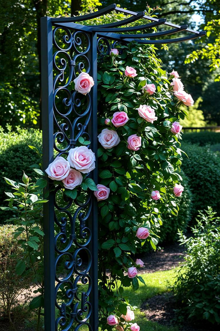 Metal Trellis - 24 Garden Trellis Ideas