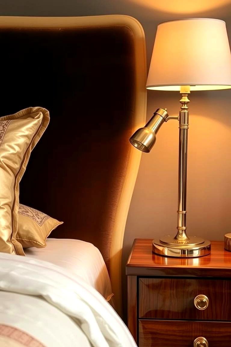 Metallic Accents - 24 70s Bedroom Decor Ideas
