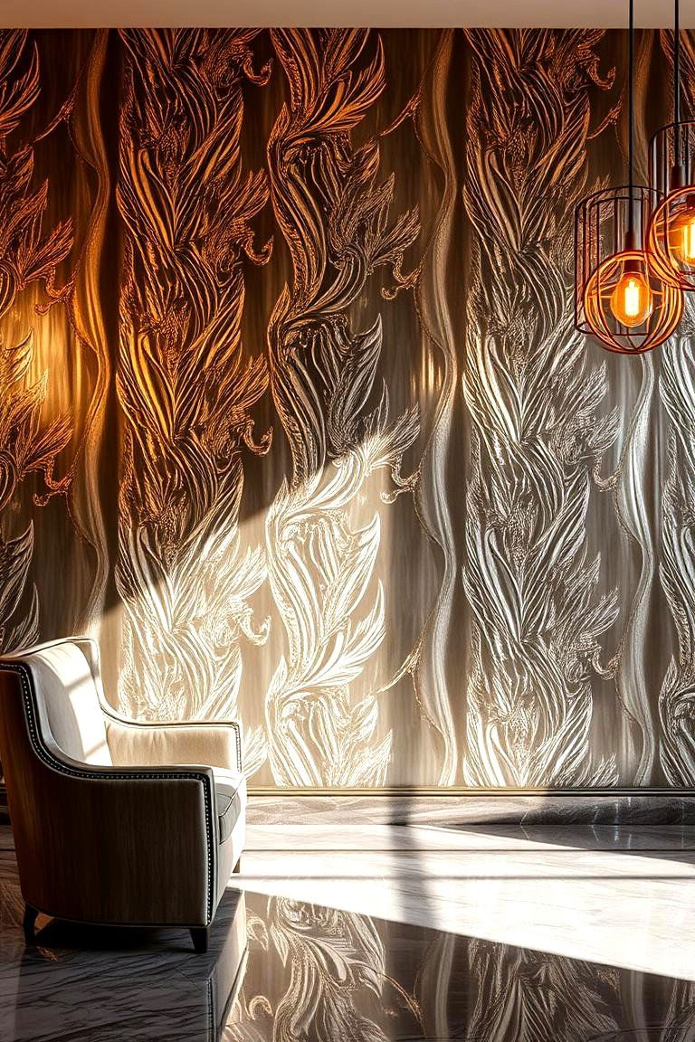 Metallic Accents Brilliance - 24 Wallpaper Ideas