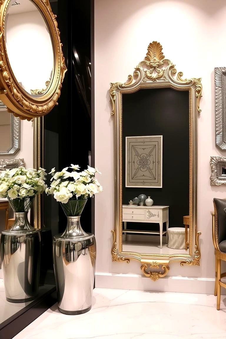 Metallic Accents and Finishes - 24 Glam Bedroom Ideas