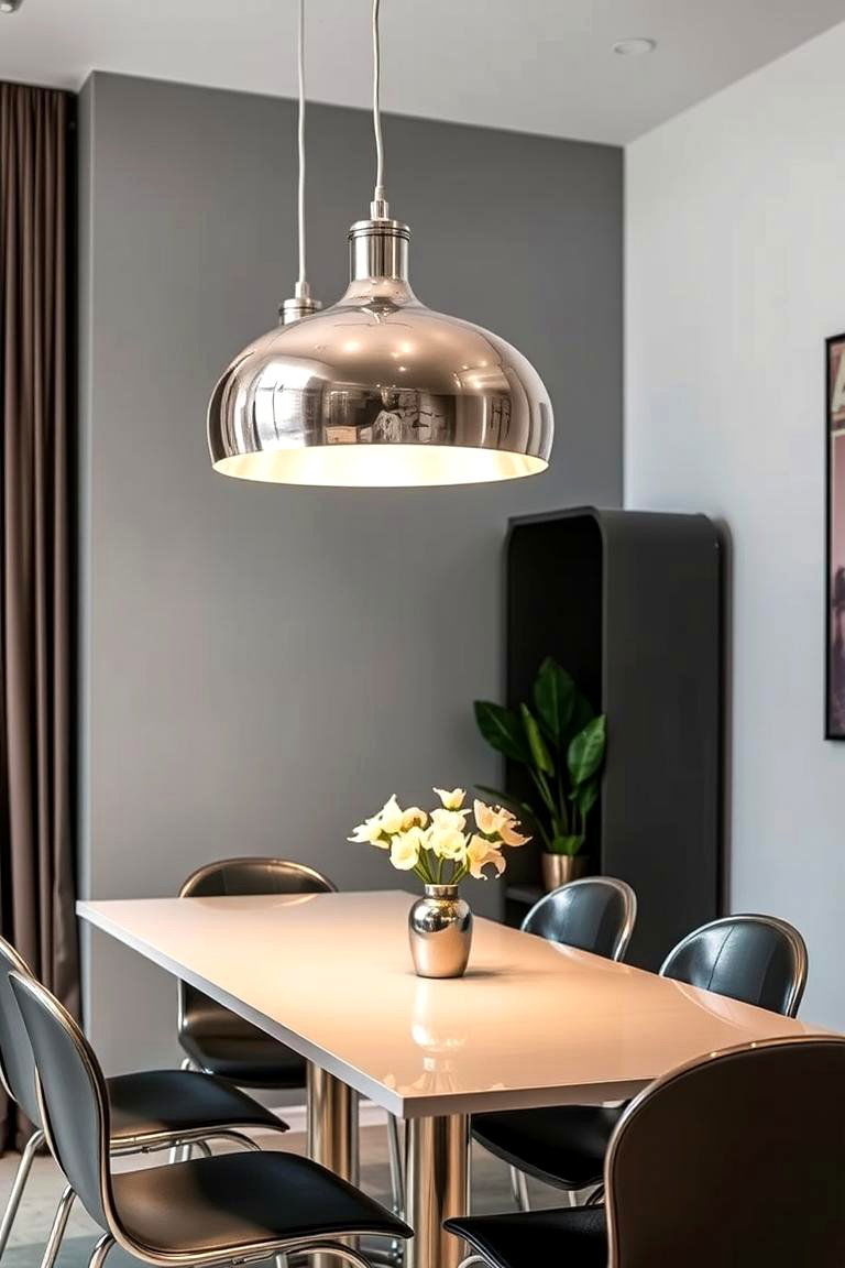 Metallic Accents for a Modern Edge - 24 Luxury Dining Room Ideas