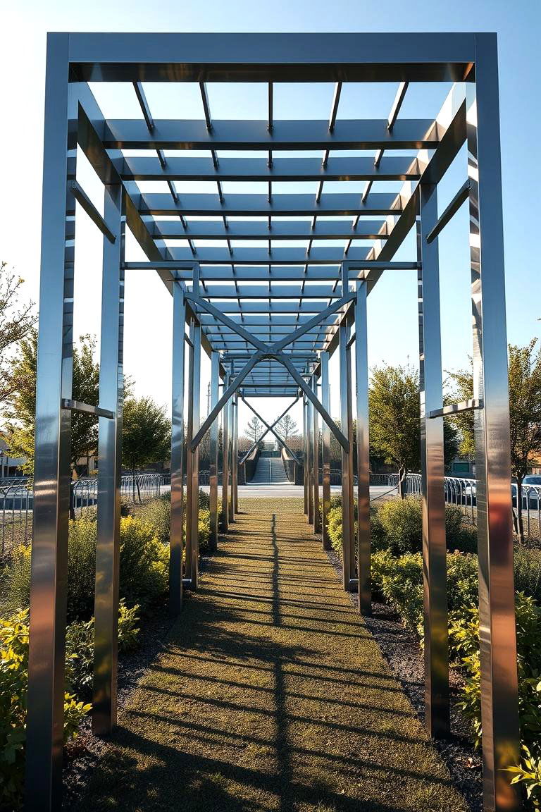 Metallic Art Trellis - 24 Trellis Ideas