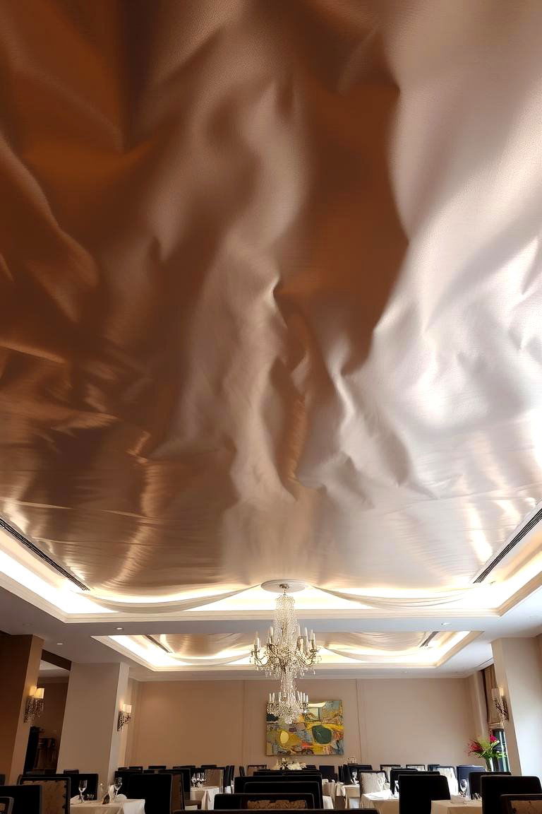 Metallic Finish Ceiling - 24 Ceiling Paint Ideas