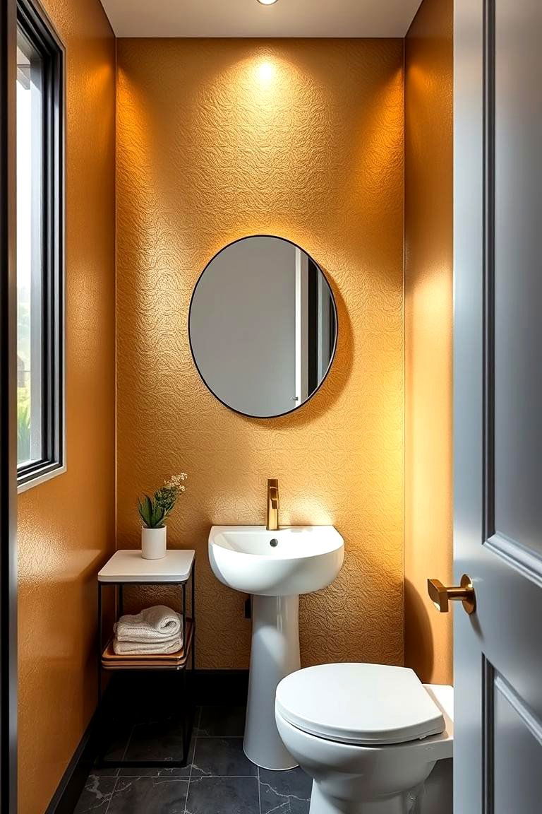 Metallic Finish - 24 Wall Texture Ideas