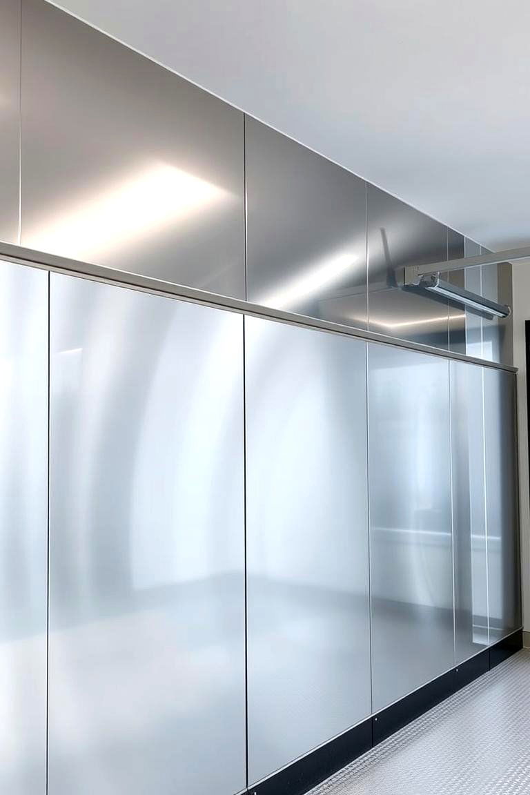 Metallic Finishes - 24 Garage Wall Paint Ideas
