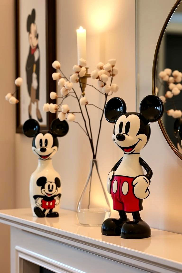 Mickey Mouse Accent Vases - 24 Mickey Mouse Room Decor Ideas