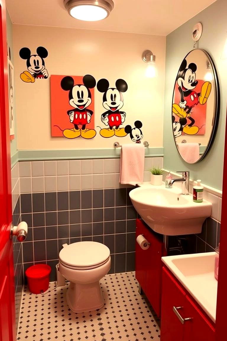 Mickey Mouse Magic - 24 Disney Bathroom Ideas