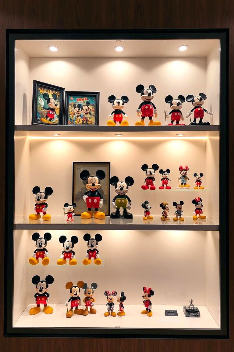 Mickey Mouse Shelf Displays - 24 Mickey Mouse Room Decor Ideas