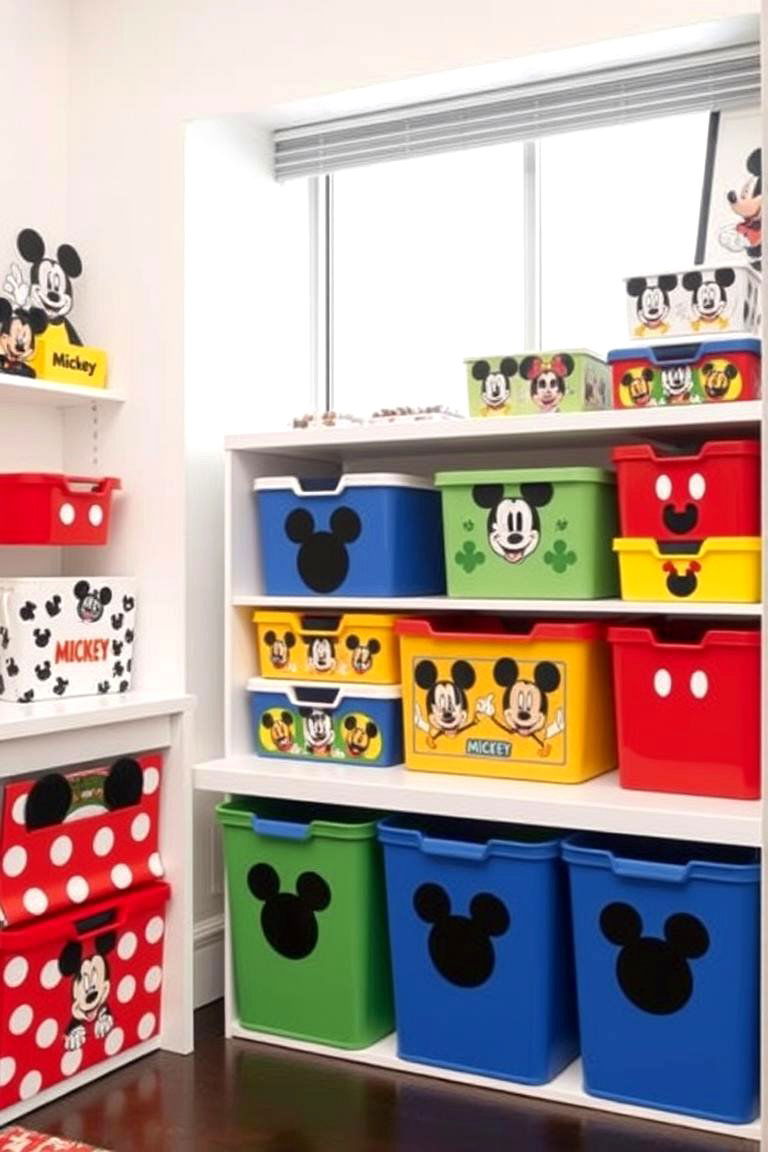 Mickey Mouse Storage Solutions - 24 Mickey Mouse Room Decor Ideas